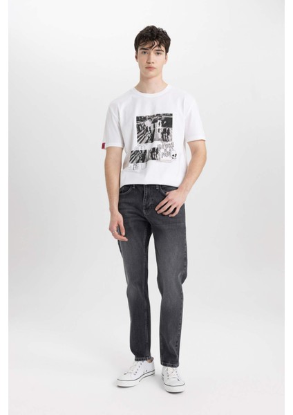 Slim Tapered Fit Dar Kalıp Normal Bel Daralan Paça Jean Pantolon C4221AX24SP fırsatları