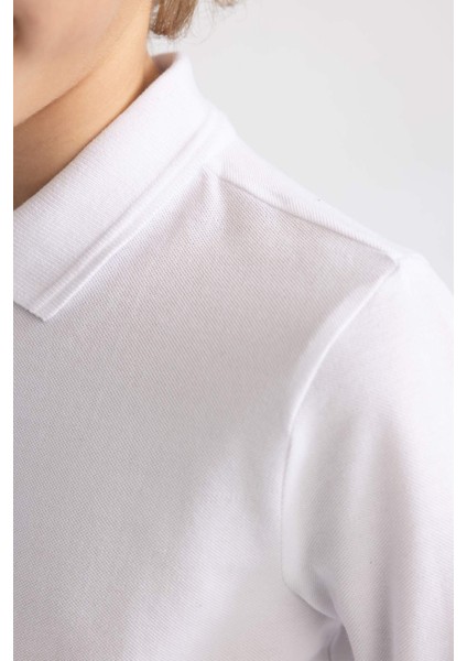Erkek Çocuk Pike Uzun Kollu Basic Polo Tişört L0288A624SP indirimleri