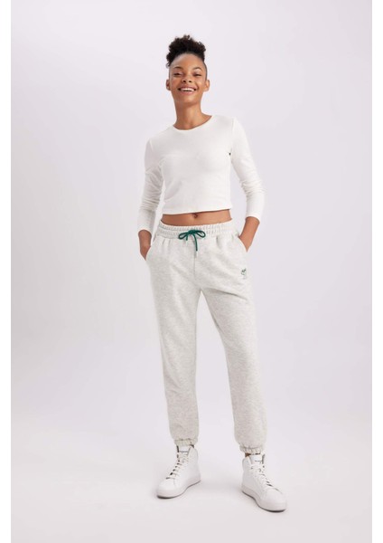 Fit Standart Fit Çift Cepli Jogger Paça Standart Kalın Eşofman Altı B9294AX23WN