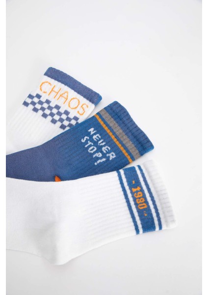 Erkek Çocuk 3'lü Pamuklu Uzun Çorap C3650A8NS indirimleri