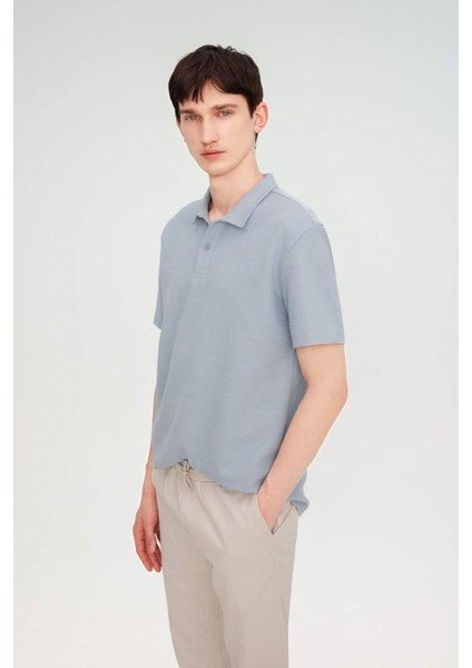 New Regular Fit Basic Düz Kısa Kollu Polo Tişört B4939AX24SP modelleri
