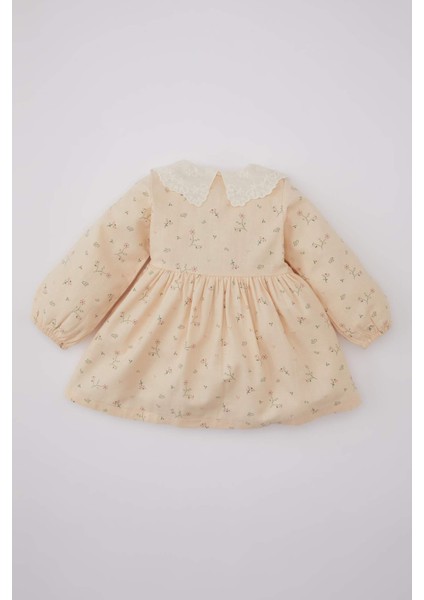 Kız Bebek Uzun Kollu Twill Elbise C0494A524SP indirimleri
