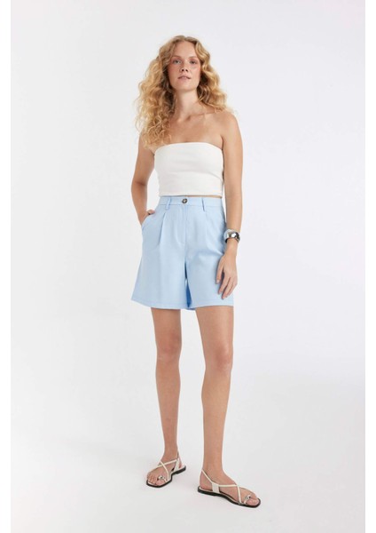 Slim Fit Dar Kesim Straplez Fitilli Kaşkorse Bluz D4551AX24SM
