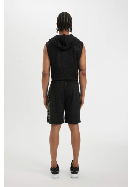 Fit NBA Miami Heat Standart Fit Kısa Paça Ağır Kumaş Şort B9922AX24SM