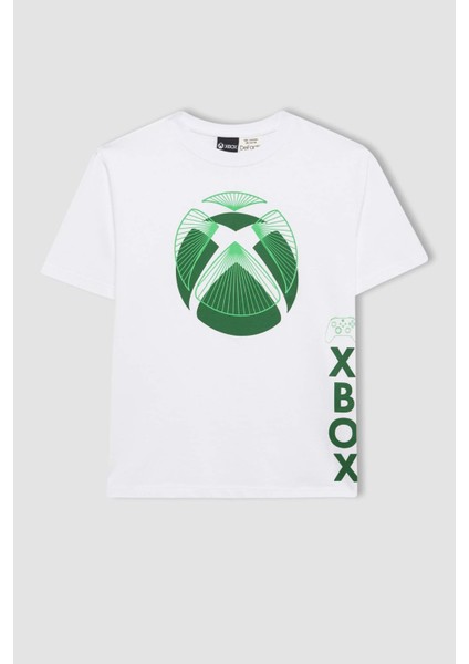 Erkek Çocuk Xbox Bisiklet Yaka Kısa Kollu Tişört C0378A824SM