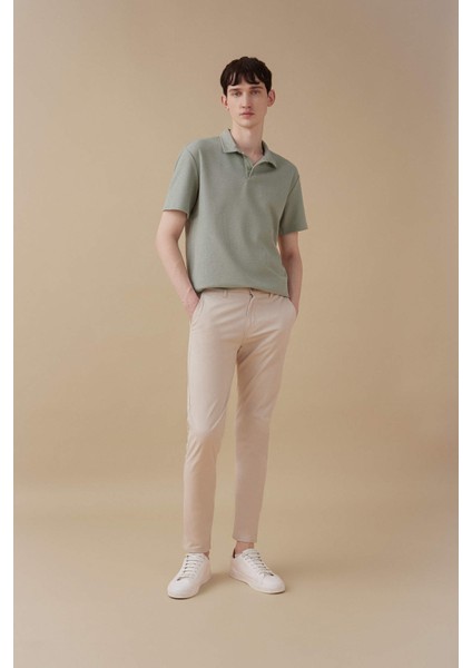 New Regular Fit Basic Düz Kısa Kollu Polo Tişört B4939AX24SP fiyatları