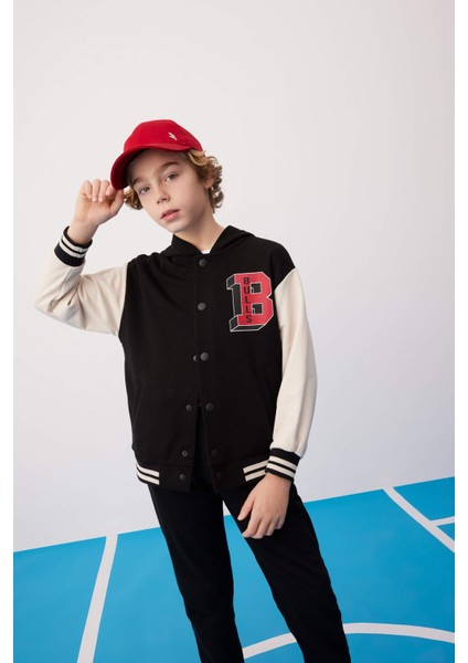 Erkek Çocuk NBA Chicago Bulls Kapüşonlu Bomber Hırka B6818A824SP