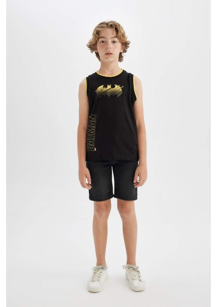 Erkek Çocuk Batman Bisiklet Yaka Atlet C4256A824HS