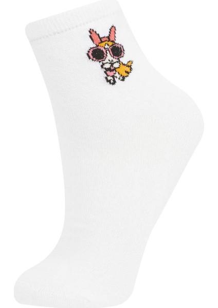 Kız Çocuk PowerPuff Girls 3'lü Pamuklu Uzun Çorap C1368A8NS modelleri