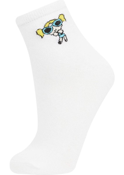 Kız Çocuk PowerPuff Girls 3'lü Pamuklu Uzun Çorap C1368A8NS fırsatları