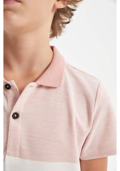 Erkek Çocuk Pike Kısa Kollu Polo Tişört C1596A824SM