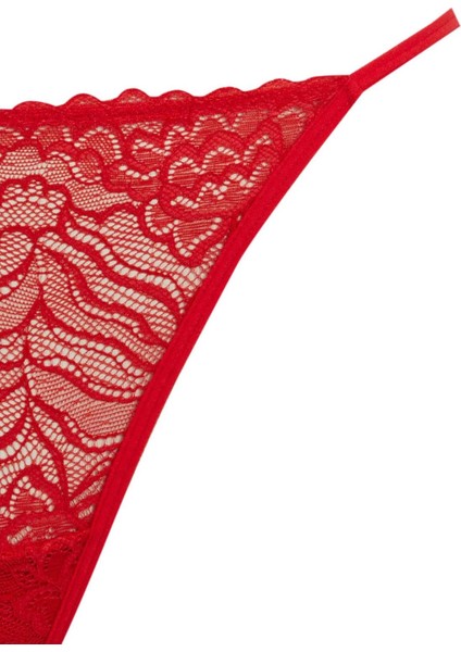 Fall in Love Kırmızı Dantel String Slip Külot B4834AX23WN