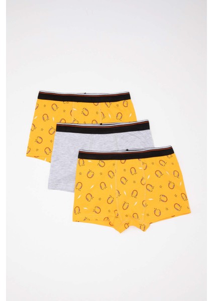 Erkek Çocuk Desenli 3'lü Boxer C7754A824SM