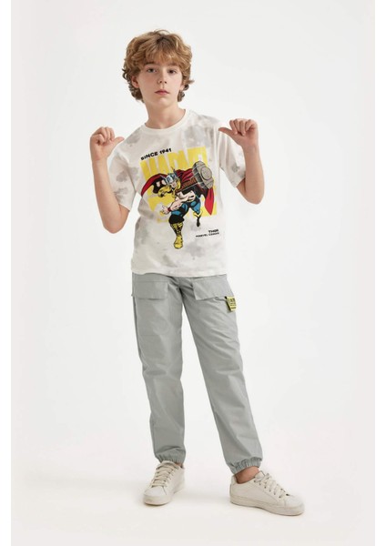 Erkek Çocuk Marvel Comics Bisiklet Yaka Kısa Kollu Tişört fiyatları