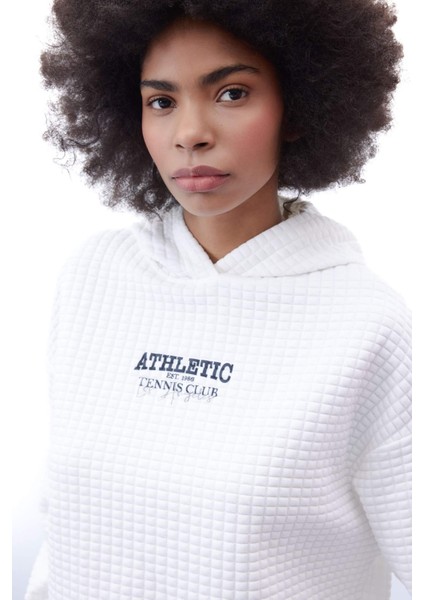 Fit Oversize Geniş Kalıp Kapüşonlu Kapitone Sporcu Sweatshirt B4599AX24SP