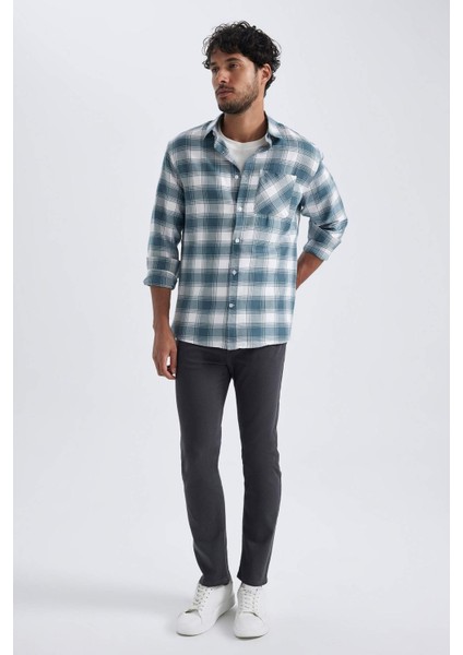 Slim Fit Dar Paça Gabardin Chino Kanvas Pantolon B2089AX23AU fiyatları