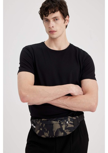 Erkek Fermuarlı Kamuflaj Desenli Bel Çantası B9131AXNS fiyatları