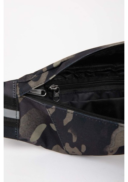 Erkek Fermuarlı Kamuflaj Desenli Bel Çantası B9131AXNS indirimleri