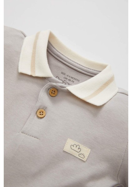 Erkek Bebek Yeni Doğan Polo Yaka Uzun Kollu Tulum B7658A524SP fiyatları