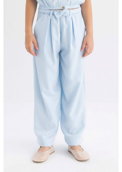 Kız Çocuk Wide Leg Geniş Paça Pantolon C0273A824SM