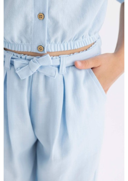 Kız Çocuk Wide Leg Geniş Paça Pantolon C0273A824SM