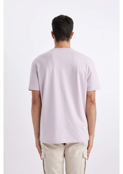 %100 Pamuk New Regular Fit Bisiklet Yaka Basic Düz Kısa Kollu Tişört V7699AZ24SP
