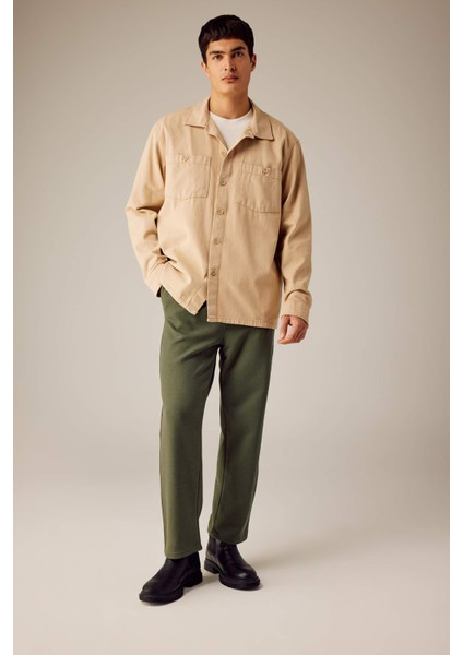 Relax Fit Pamuklu Uzun Kollu Gömlek Ceket B6113AX23AU fiyatları