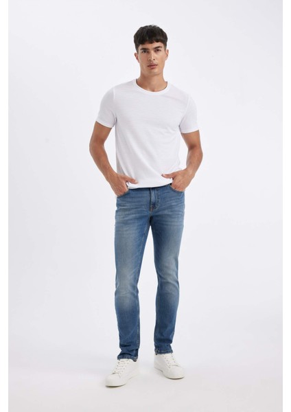 Pedro Slim Fit Dar Kalıp Normal Bel Dar Paça Jean Pantolon B8418AX24SP