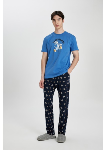 Tom & Jerry Regular Fit Kısa Kollu Pijama Takım B8658AX24SP
