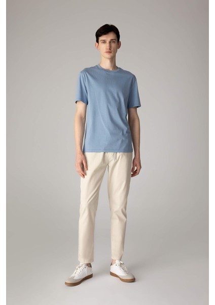 %100 Pamuk New Regular Fit Bisiklet Yaka Basic Düz Kısa Kollu Tişört V7699AZ24SP fiyatları