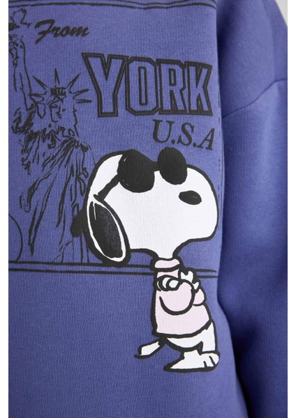 Kız Çocuk Snoopy Bisiklet Yaka Sweatshirt B2525A823WN indirimleri