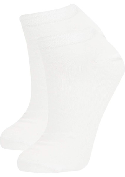 Kadın Dikişsiz 2'li Bambu Patik Çorap B6008AXNS