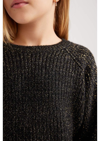 Kız Çocuk Bisiklet Yaka Triko Kazak B4069A823WN fırsatları