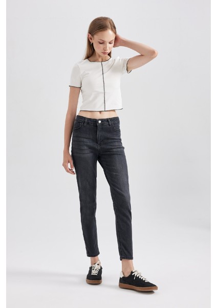 Rebeca Skinny Fit Normal Bel Dar Paça Bilek Boy Jean Pantolon B1933AX23AU fırsatları
