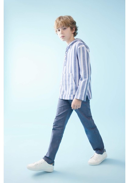 Erkek Çocuk Standart Paça Twill Pantolon B7423A824SP