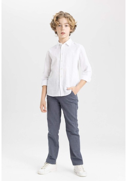 Erkek Çocuk Standart Paça Twill Pantolon B7423A824SP fiyatları