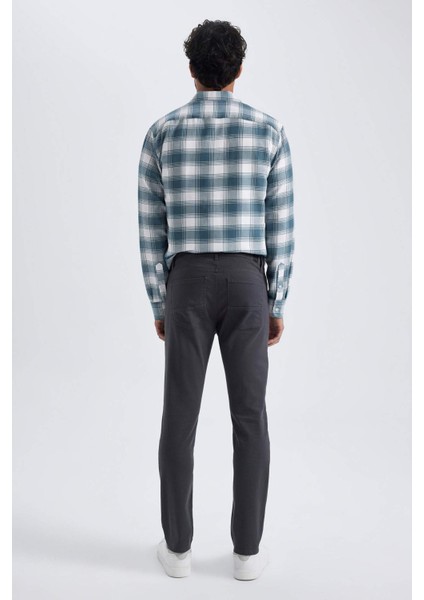 Slim Fit Dar Paça Gabardin Chino Kanvas Pantolon B2089AX23AU indirimleri