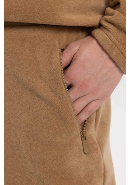 Regular Fit Polar Eşofman Altı Beli Bağcıklı Lastikli Paça A7044AX23WN
