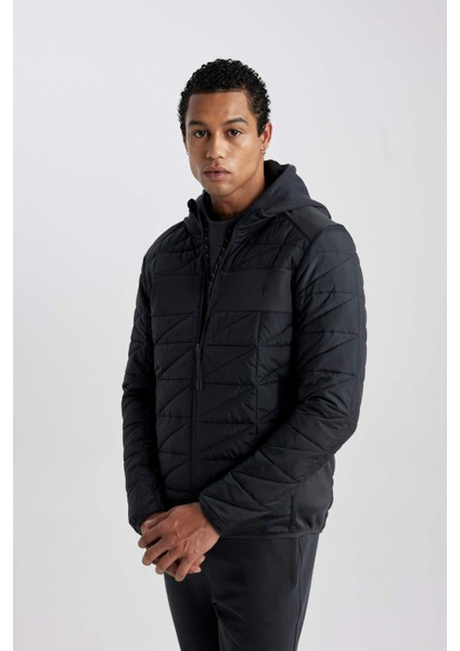 Fit Su İtici Mont Rüzgar Geçirmez Slim Fit Dar Kesim Kapüşonlu Fermuarlı Cepli Ribana B2302AX24SP modelleri