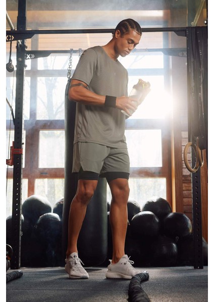 Fit Slim Fit Dar Kesim Sporcu Dokuma Şort Z5483AZ24SP