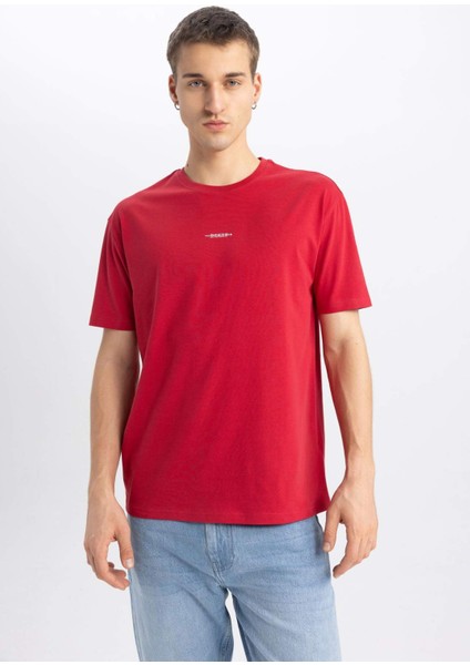 Regular Fit Bisiklet Yaka Baskılı Kısa Kollu Tişört B5077AX24SP indirimleri