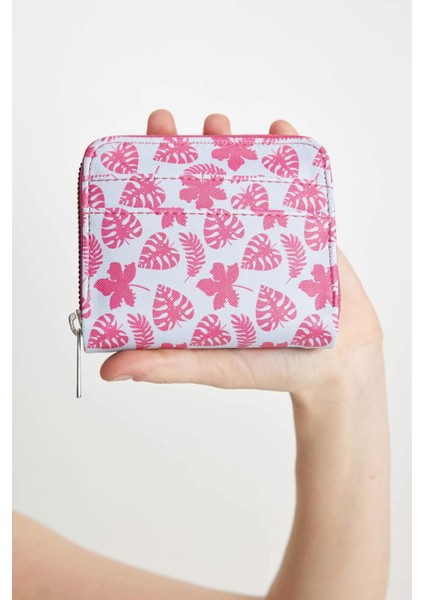 Kadın Yaprak Desenli Suni Deri Cüzdan C0887AXNS fiyatları