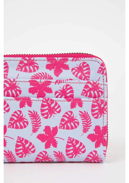 Kadın Yaprak Desenli Suni Deri Cüzdan C0887AXNS modelleri