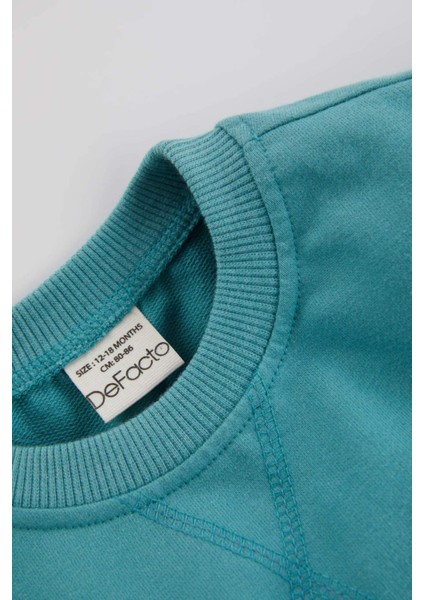 Kız Bebek Uzun Kollu Sweatshirt Kumaşı 2'li Takım A7352A523AU