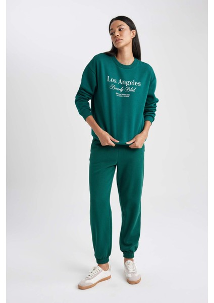 Relax Fit Bisiklet Yaka Kalın Sweatshirt A7779AX23AU