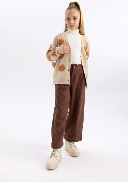 Kız Çocuk Wide Leg Oval Paça Pantolon A4870A823WN fırsatları