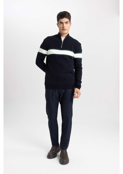 Standart Fit Balıkçı Yaka Kazak Y4193AZ23WN fiyatları