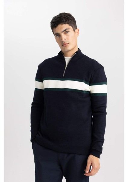 Standart Fit Balıkçı Yaka Kazak Y4193AZ23WN fırsatları