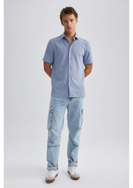 Regular Fit Kısa Kollu Gömlek B4687AX23HS