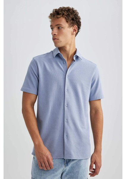 Regular Fit Kısa Kollu Gömlek B4687AX23HS